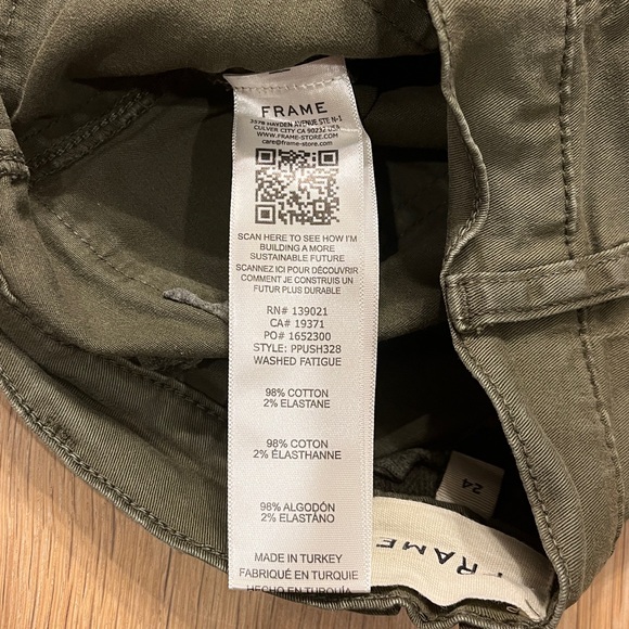 Frame High Rise Shorts - Picture 4 of 5